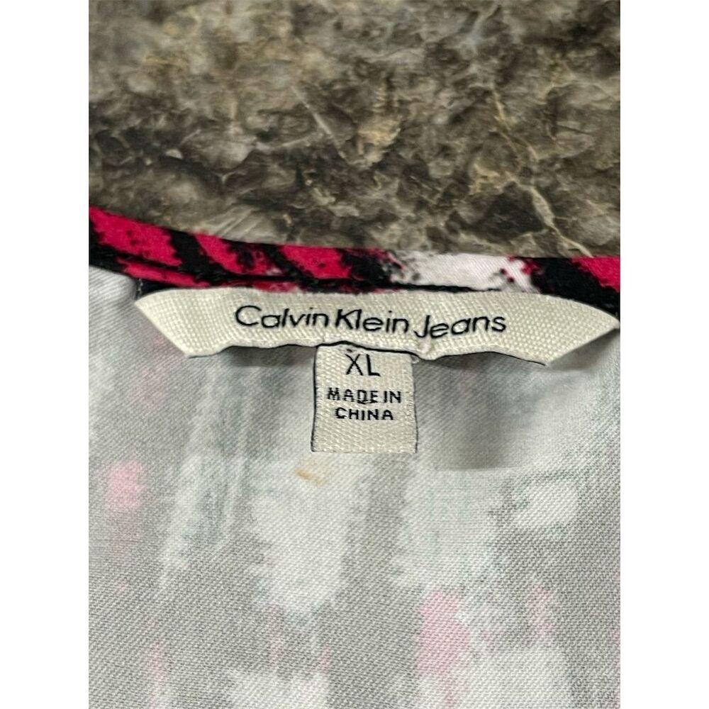 Calvin Klein Women's 3/4 Sleeve Blouse Multicolor Size XL - Picture 7 of 13